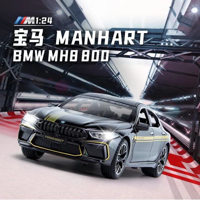 Maisto BMW M8 MH8 800 Manhart, Automodell, 1:24, Metall, mit Licht und Sound - Bild 1
