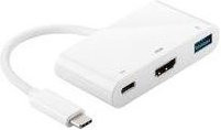 MicroConnect Externer Videoadapter USB-C 3.1 auf HDMI in Weiß - Bild 1