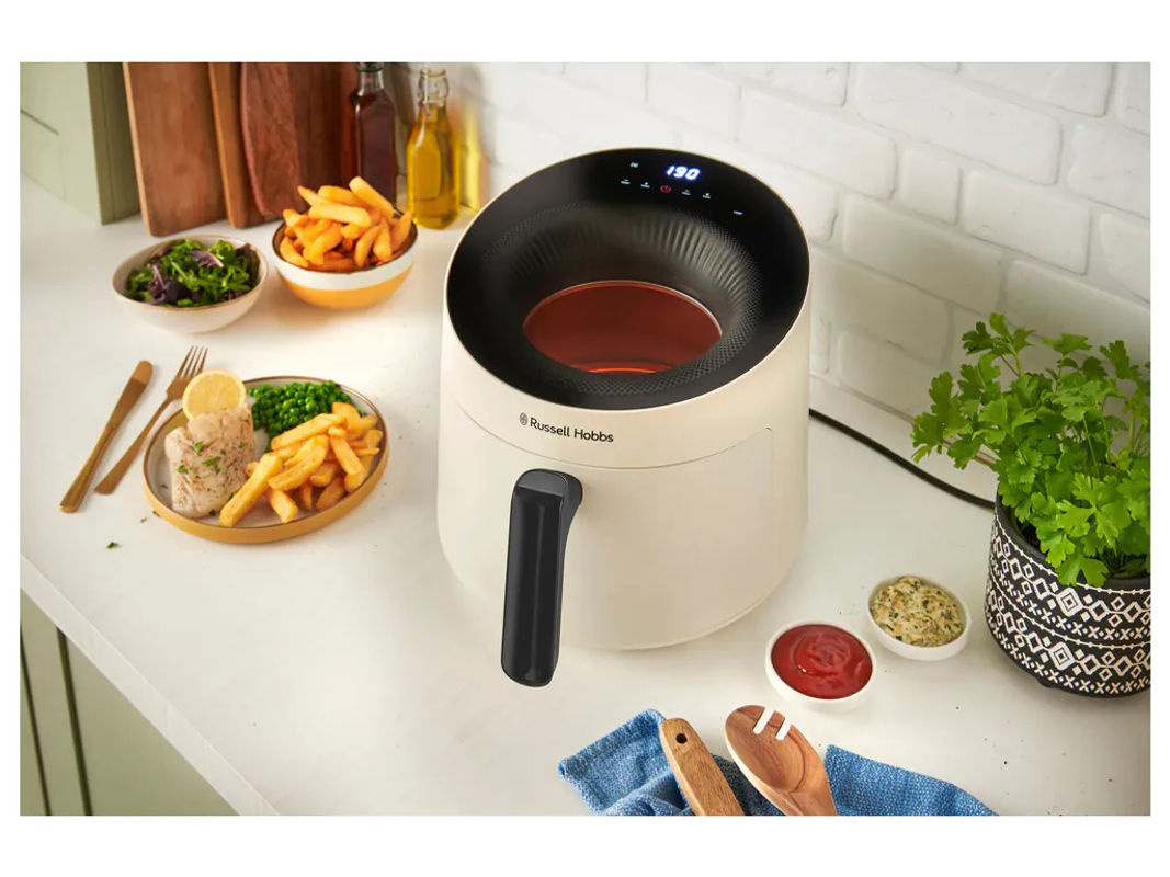 Russell Hobbs SatisFry Panoramic Heißluftfritteuse mit Digitalanzeige und Automatikabschaltung in Beige oder Weiß - Bild 2