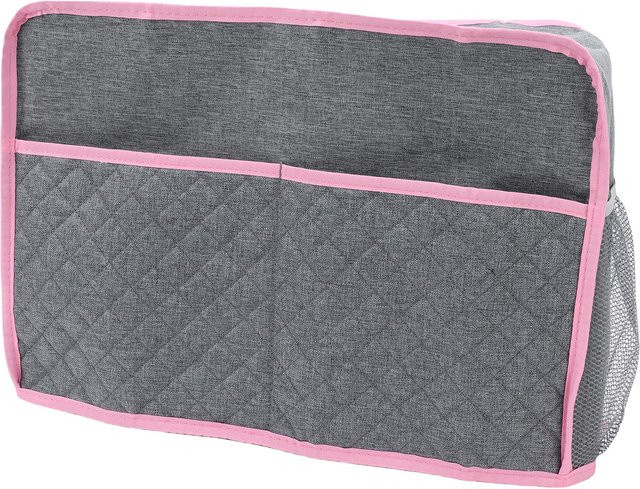Wasserdichte und faltbare Nähmaschinenabdeckung von KONNWEI als Staubschutz mit Taschen für dein Nähmaschinenzubehör in Grau - Bild 1