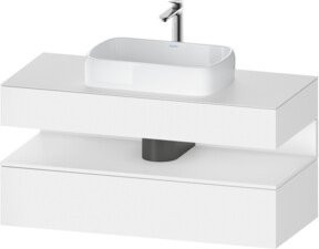 Duravit Waschtischunterschrank Qatego in Weiß mit 1 Schublade, B/T/H: 120 x 55 x 60 cm - Bild 1