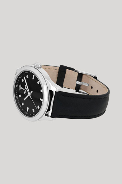 Joop! Armbanduhr Edelstahl, Leder, Silber, Schwarz, Damen - Bild 3