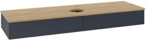 V&B Waschtischunterschrank Antao ohne Frontstruktur, Eiche honig lackiert, B/T: 160 x 50 cm - Bild 1