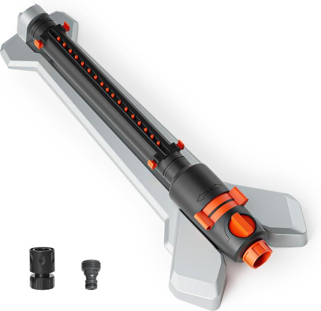 Diivoo Metal Turbo oszillierender Sprinkler mit 3-Wege einstellbarer Reichweitenkontrolle - Bild 1
