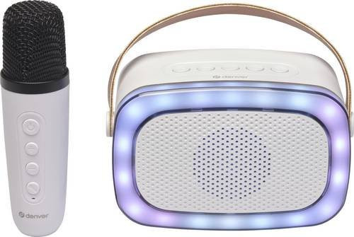 Denver BTM-610 Bluetooth Lautsprecher mit AUX und USB in Weiß - Bild 1