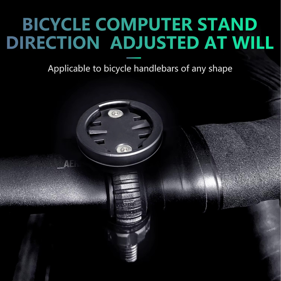 CYCLAMI Fahrrad Computer Halterung Schwarz Universal Drehbar für XOSS Garmin Radar Rücklicht und Scheinwerfer - Bild 2