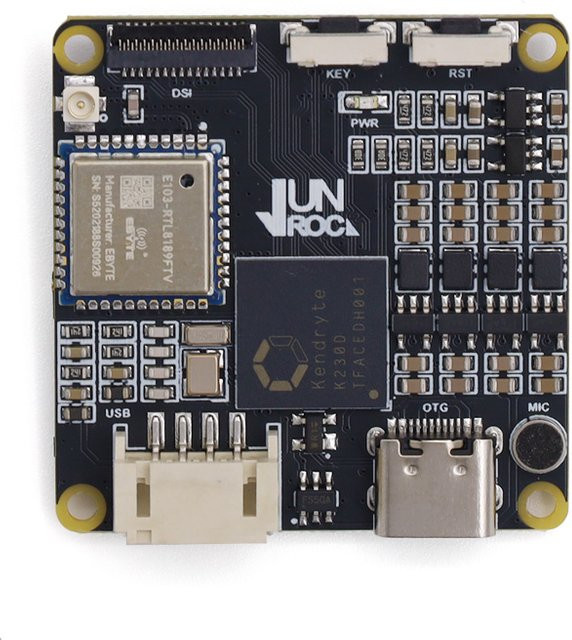 CanMV K230D AI-CAM Embedded AI Development Board in Schwarz mit Dual-Core Xuan Tie C809 RISC-V CPU und 128 MB LPDDR4 - Bild 1