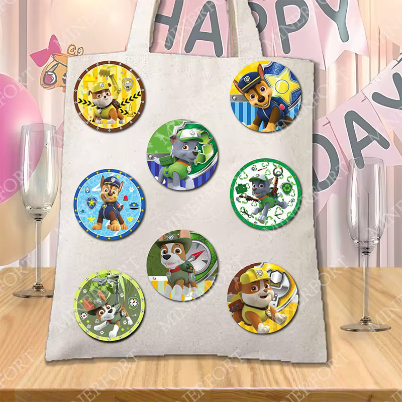 Broschen Paw Patrol, rund, Kinder - Bild 4