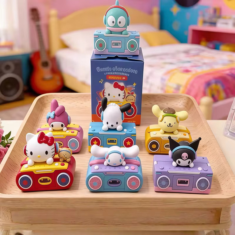 Sanrio Hello Kitty Retro-Kassettenrekorder Blindbox, Sammelfigur - Bild 1
