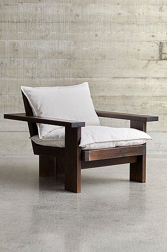 Jotex ASPVIK 02 Sessel aus Kiefernholz in Braun und Beige für Garten, Balkon oder Terrasse - Bild 1