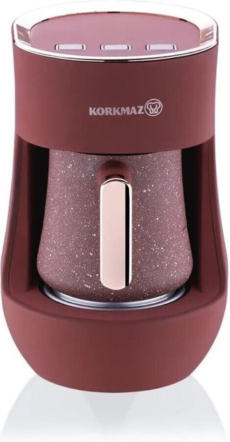 Korkmaz Otantik Kaffeemaschine in Rot mit 700W für türkischen Kaffee und heiße Milch - Bild 1
