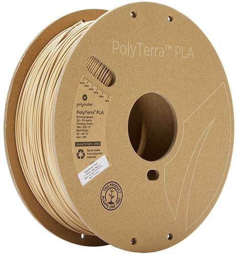 Polymaker PolyTerra PLA Filament 1,75 mm, 1000 g, Nuss-Braun - Bild 1