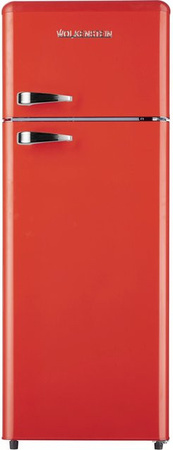 Wolkenstein Retro-Kühl-Gefrierkombination GK212.4RT FR in Rot, B/H/T: 54,5 x 145,6 x 62,6 cm