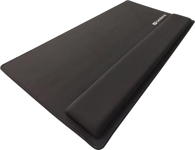 Sandberg Desk Pad Pro XXL Tastatur- und Mauspad mit Handgelenkpolster in Schwarz - Bild 1