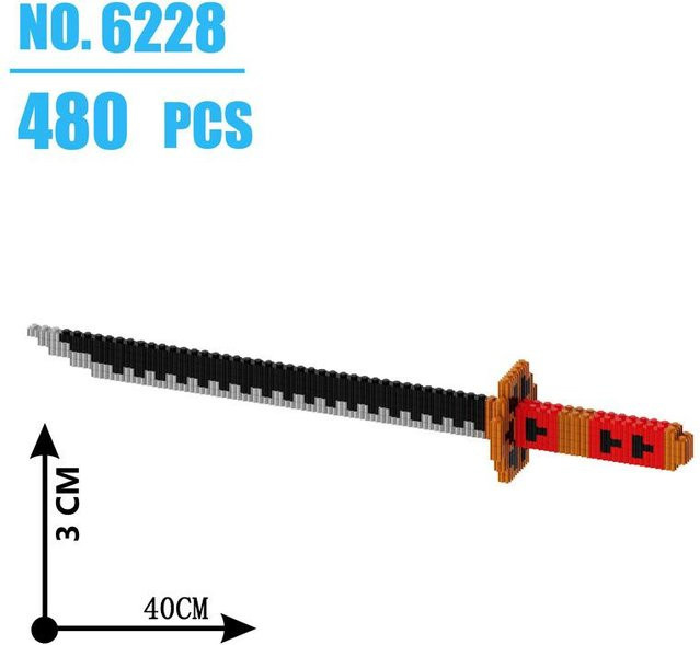 Yiran toy Samurai-Schwert Bausteine, 480 Stück, ab 3 Jahren - Bild 1