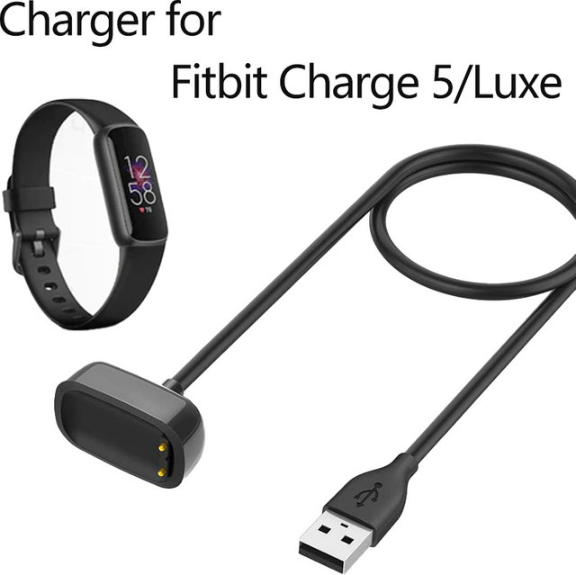 Fitbit Uhrenladegerät, USB-C, Schwarz - Bild 1