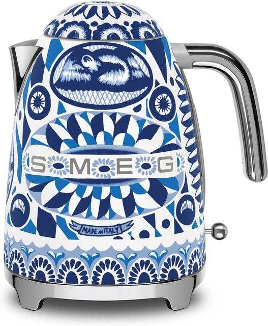 Smeg Wasserkocher Blau aus Edelstahl mit Kalkfilter und Abschaltautomatik, 1,7 l - Bild 1