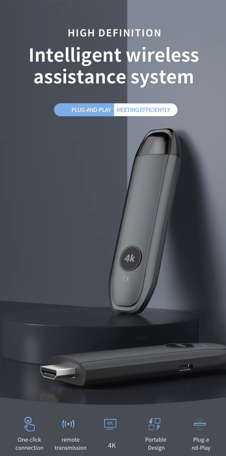 SHOYEE Drahtloser HDMI-Sender und -Empfänger mit 4K UHD Unterstützung für Gaming und Heimkino - Bild 3