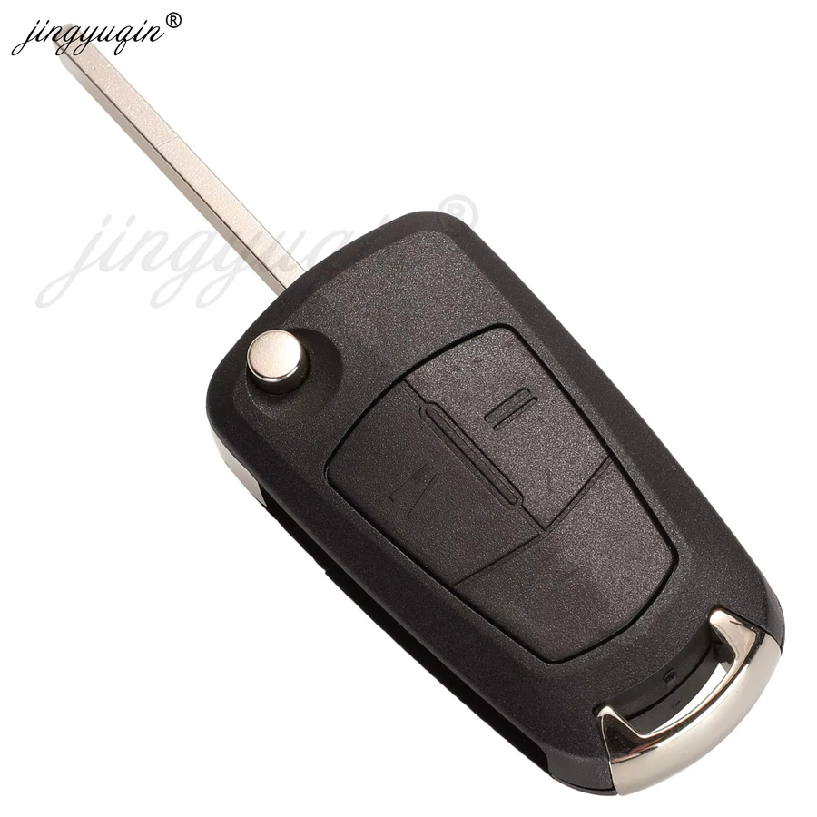 Jingyuqin Flip Remote Autoschlüssel 433MHz in Schwarz für Opel Astra H, Zafira B, Vectra C und Corsa D - Bild 2