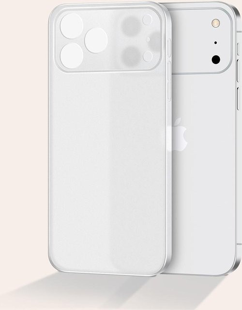 Ultra-dünne Schutzhülle für iPhone 17 Pro Max und iPhone 17 Air Pro Max, matt transparentes PP Hartschalen-Cover in Orange, 0,3 mm Dicke - Bild 1