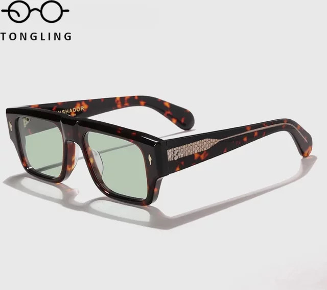 SDEVOTO Sonnenbrille, quadratisch, Vollrand, braun, Unisex - Bild 1
