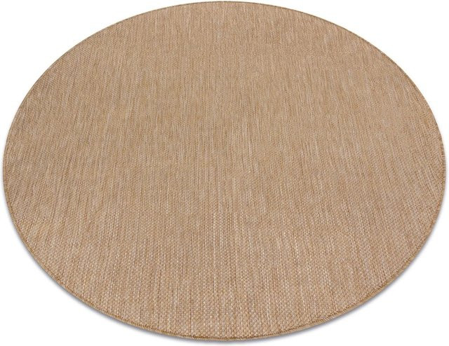 RugsX Teppich Sion VG21504 in Beige, pflegeleichter Flachgewebe-Teppich aus Sisal, B/T: 150 x 150 cm - Bild 1