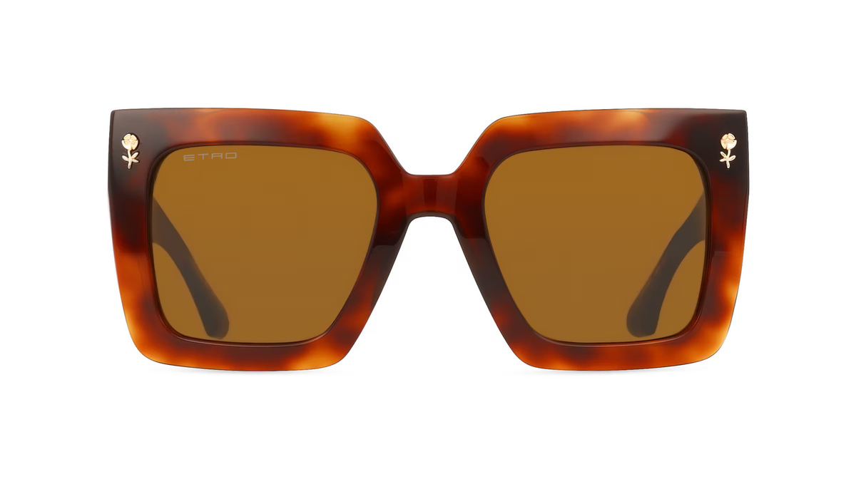 Etro 0089/S Sonnenbrille Vollrand, Quadratisch, Acetat, braun, Damen - Bild 1