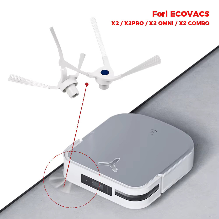 Ecovacs Deebot X2 X2pro X2 OMMI Seitenbürstenzubehör Ersatzteile in Weiß - Bild 3