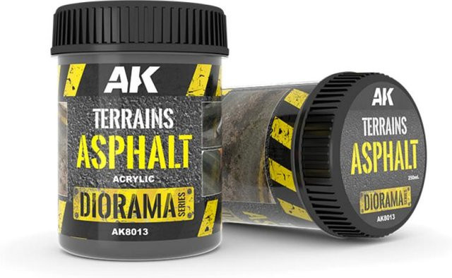 AK Interactive Terrains Asphalt, Grau, 250ml - Bild 1