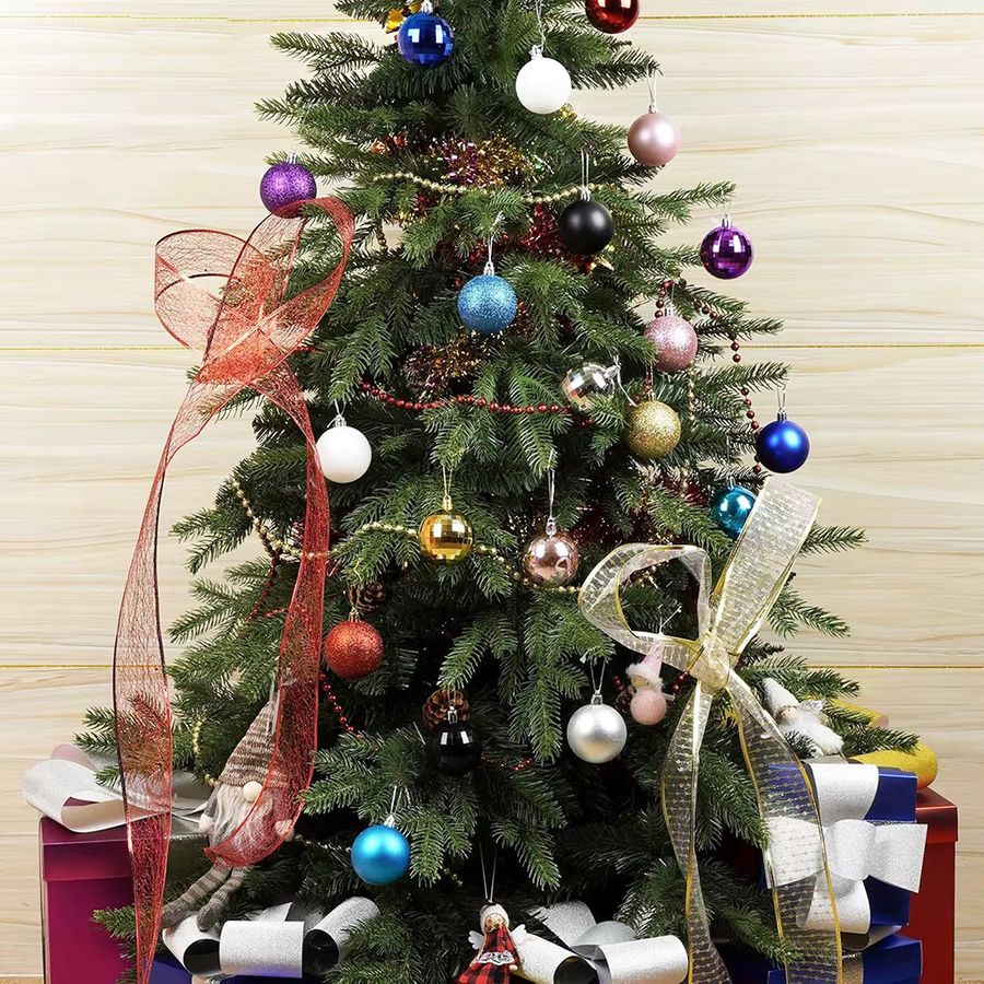 Surpsea Weihnachtskugeln Set in Rot und Grün, 24 Stück Hängeornamente für den Weihnachtsbaum, Durchmesser: 3 bis 4 cm - Bild 3