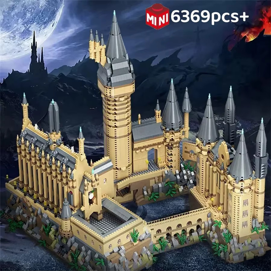 HUATEC Magic Castle Micro Bausteine Modell Kit mit Beleuchtung, kreatives Architektur MOC Set für Kinder, Mehrfarbig - Bild 6