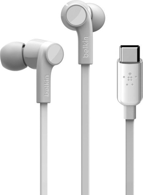 Belkin ROCKSTAR In-Ear Kopfhörer mit Mikrofon und Geräuschisolierung USB-C weiß - Bild 1