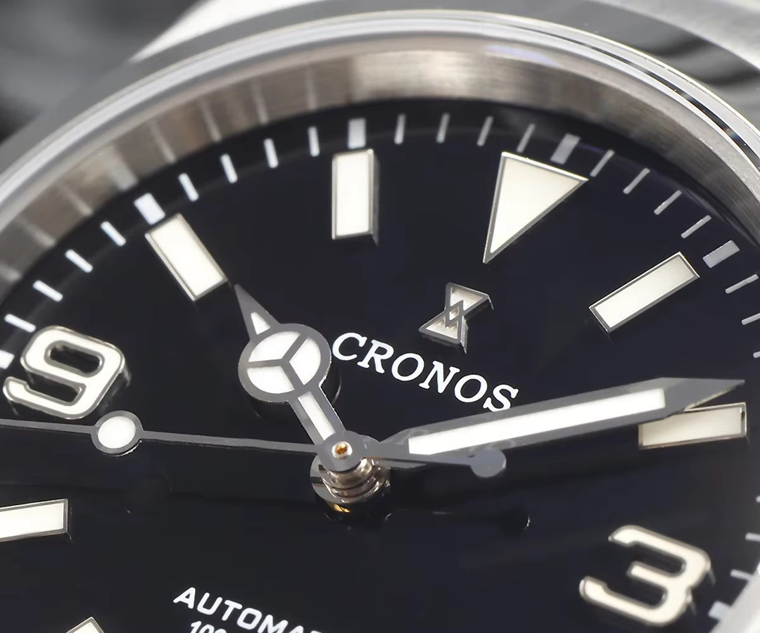 Cronos EX Armbanduhr, Automatik, Edelstahl, Schwarz, 36 mm, Herren - Bild 4