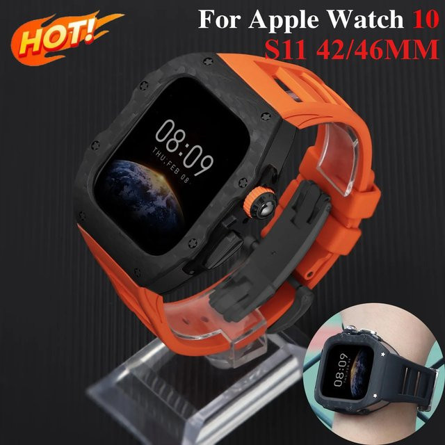 FancyWrist Modifikationskit Kohlefaser, Kautschuk, Schwarz, Unisex - Bild 1