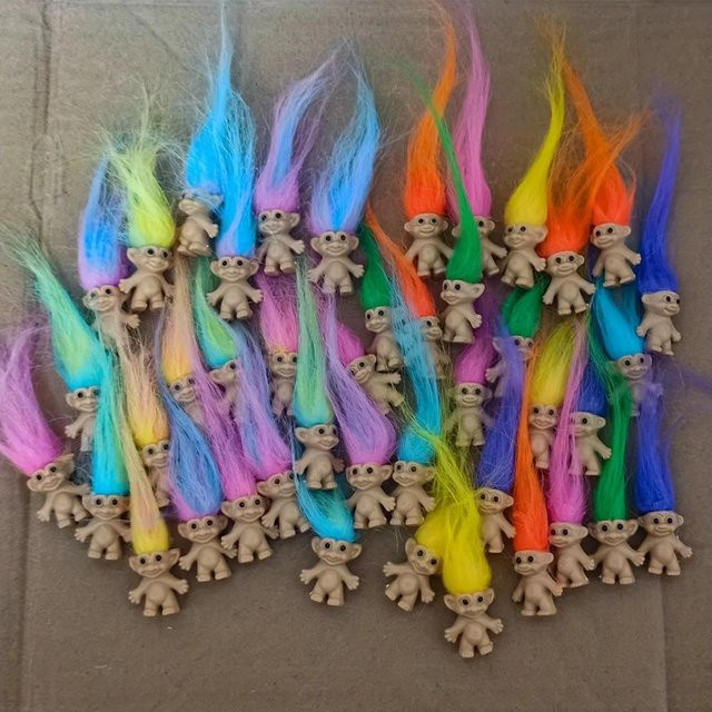 PRELEXT Troll-Puppen Vintage Trolls Glücks-Puppe, Figuren, Bunt / Mehrfarbig - Bild 1