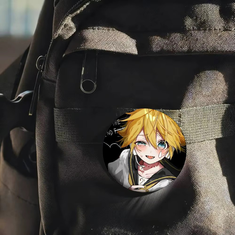 Brosche K-Kagamin-Len Cartoon Anime, Runde Anstecknadel - Bild 2