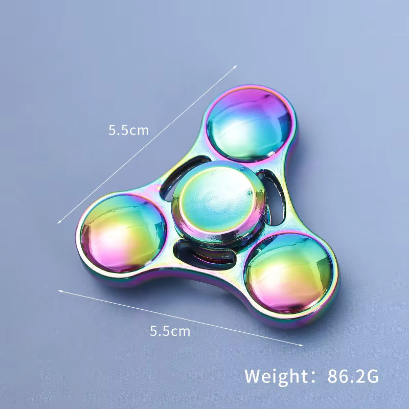 soulbao Regenbogen-Fidget-Spinner-Spielzeug, Metall-UFO, Fingerspinne, Fingerspitzen-Kreisel - Bild 4