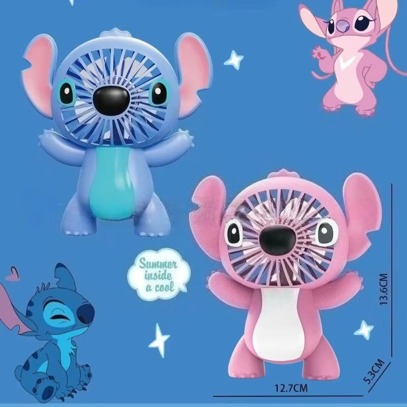 Bandai Lilo & Stitch Mini-Ventilator für Kinder in Pink und Multicolour - Bild 2