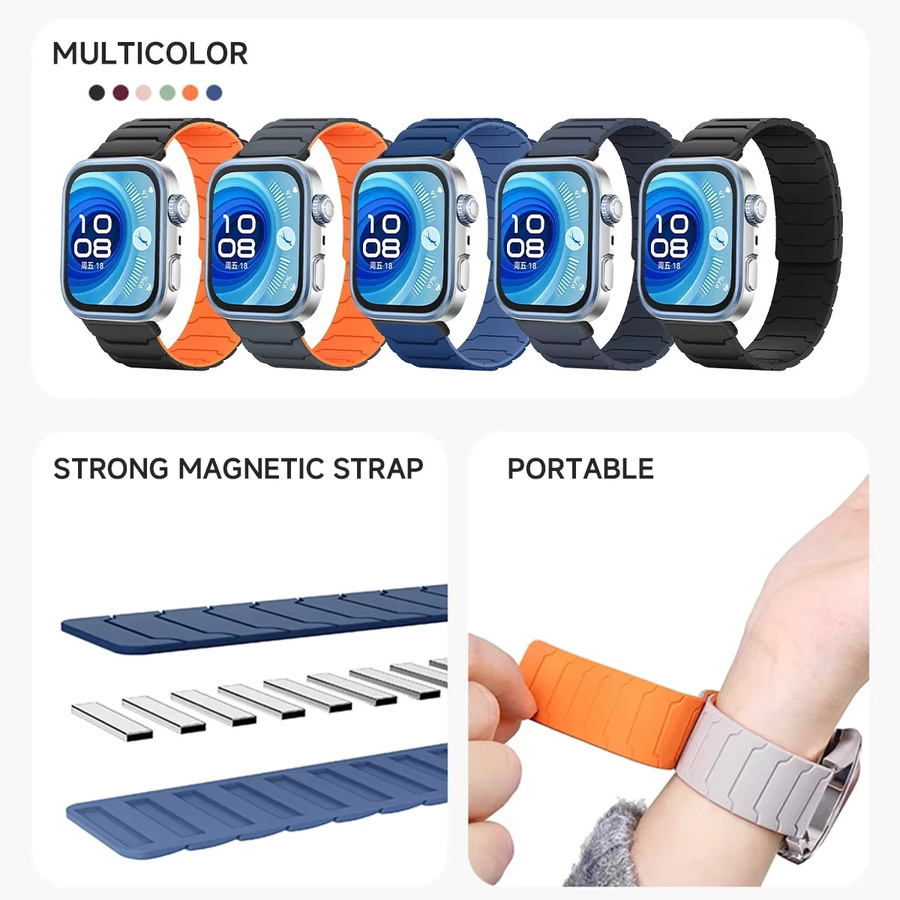 FancyWrist Uhrenarmband Silikon, Magnetisch, Unisex, Bunt - Bild 2