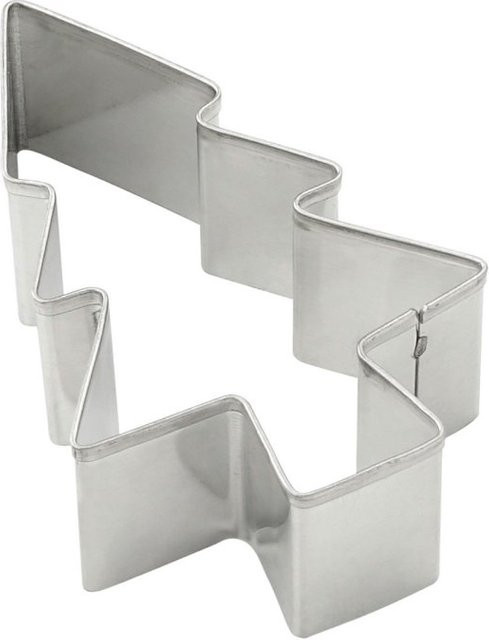 Zenker Ausstecher Tanne aus Metall, Farbe Silber, B: 6,5 cm, T: 4,3 cm - Bild 1