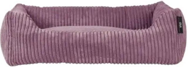 Rohrschneider Tierbett aus Cordstoff mit faltbarem Reisenapf in Altrosa, Größe 1 - Bild 1