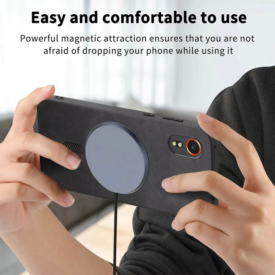 Samsung Galaxy XCover 7 5G Lederhülle mit MagSafe Magnetfunktion in Purple - Bild 3