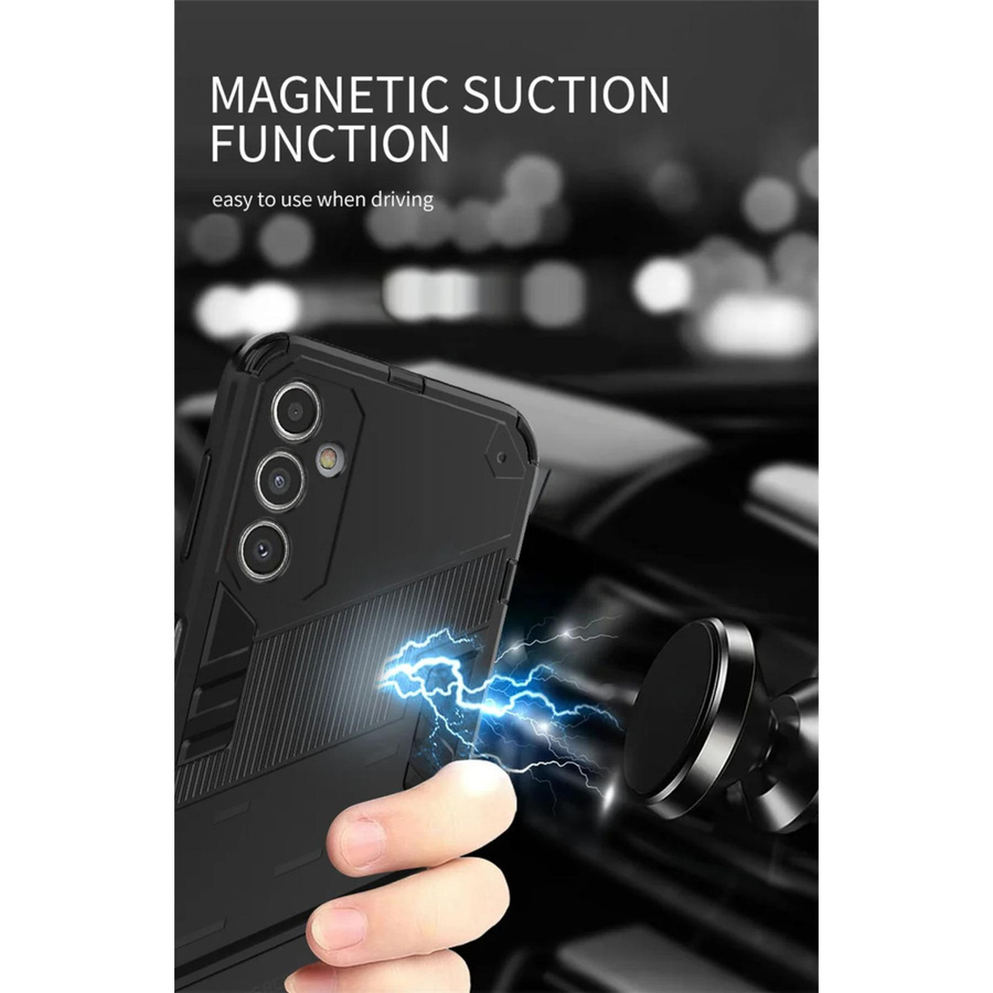 Samsung Galaxy Schutzhülle mit magnetischem Halter und Standfunktion in Weiß für Galaxy M54 M14 F14 5G A14 A24 A34 A54 A04 E A04S - Bild 1