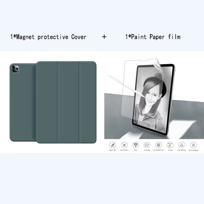Magnetische abnehmbare Schutzhülle für Apple iPad in Pink und Blau - Bild 2