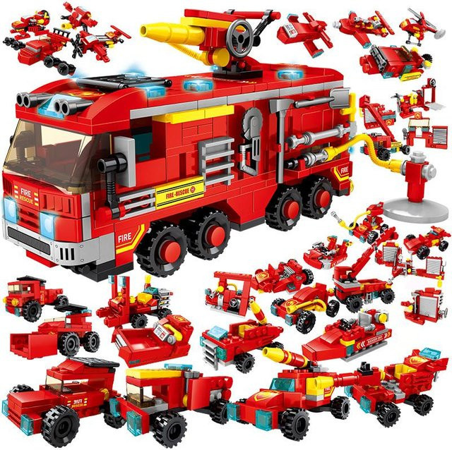ToylinX Feuerwehrauto, Bausteine, ab 6 Jahre - Bild 1
