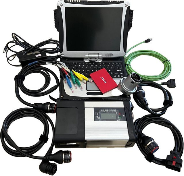 RACEAUTO Xentry MB Star C5 Diagnose-VCI Multiplexer Scanner mit CF19 Laptop für Mercedes-Benz Fahrzeuge - Bild 1