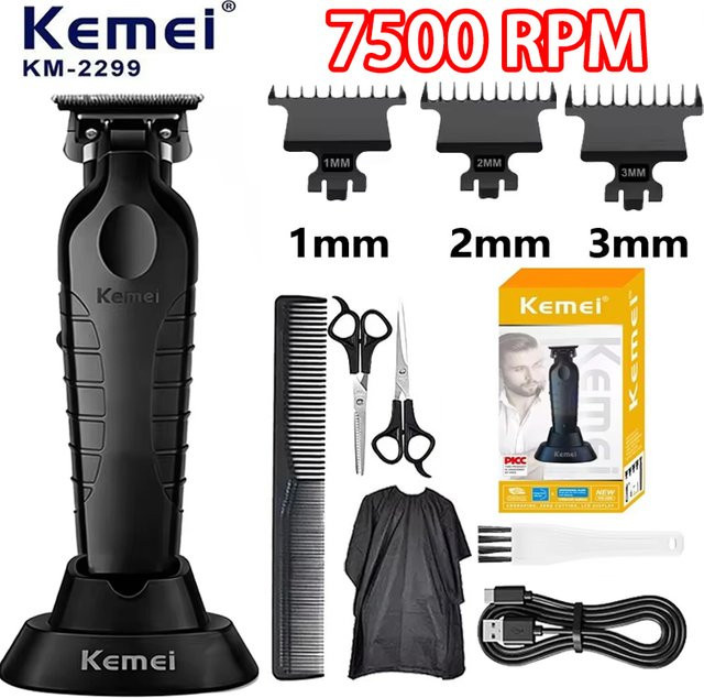 Kemei Haarschneide- und Trimmer-Set, Schwarz, Herren - Bild 1