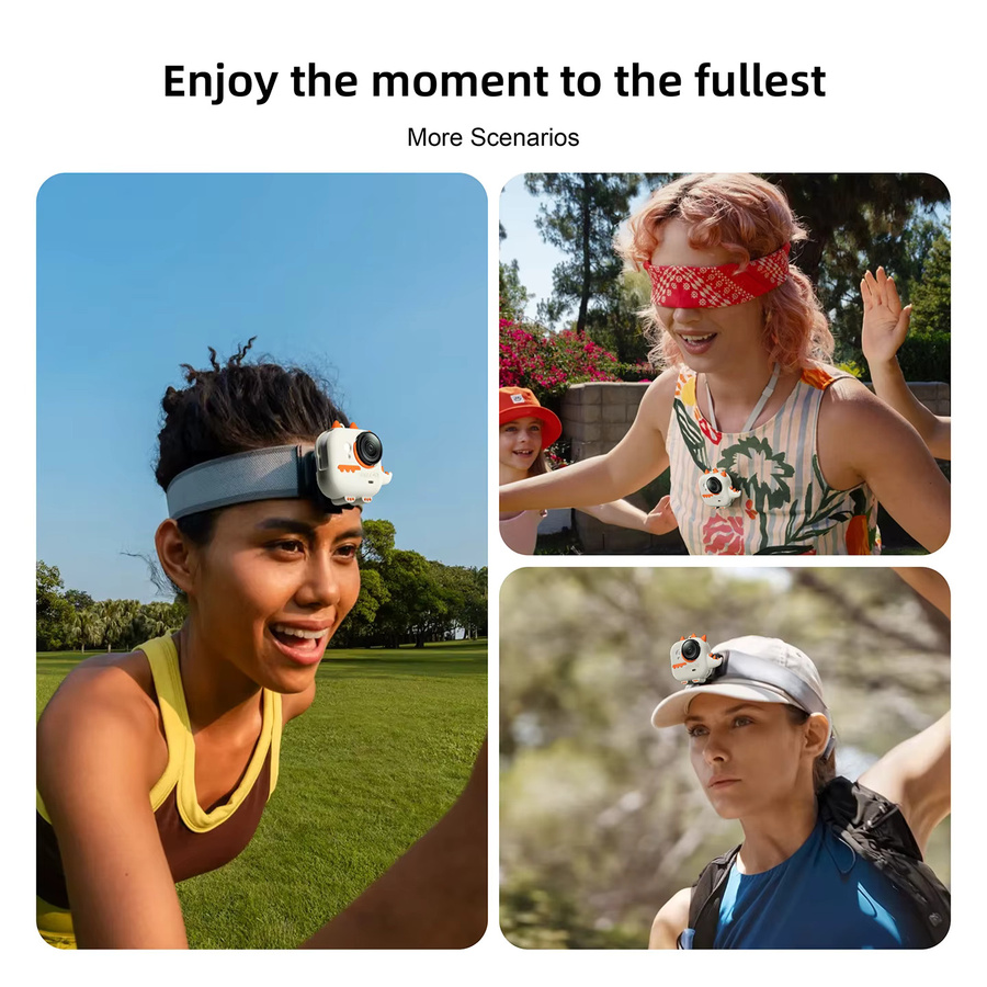 Insta360 GO Ultra Silikonhülle mit Cartoon-Design und Anti-Verlust-Gurt - Bild 3