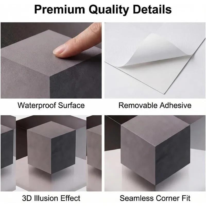 Meiteai-Home 3D Wandaufkleber mit unmöglichen Ecken für eine kreative Illusion zur Wanddekoration - Bild 3