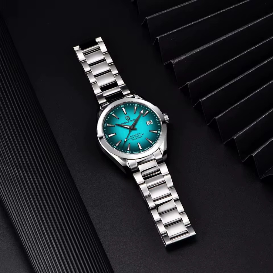 PAGANI DESIGN Armbanduhr, Automatik, Edelstahl, 40 mm, Herren, Blau - Bild 3